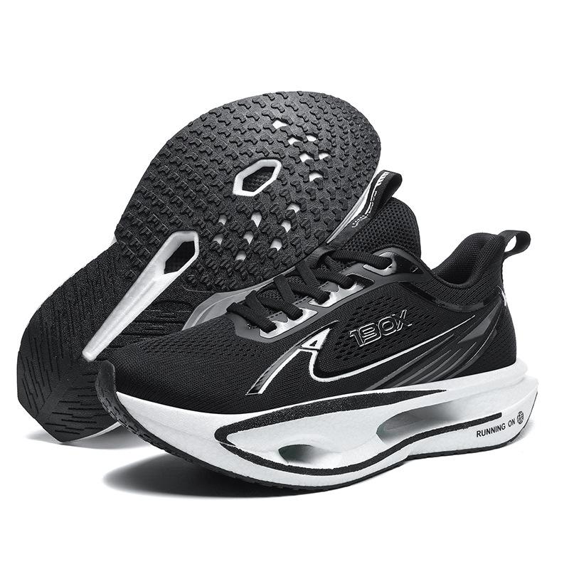 

Summer new youth high elastic cushioning men and women couples sports shoes flying wings breathable running shoes casual men s shoes 45 чорний