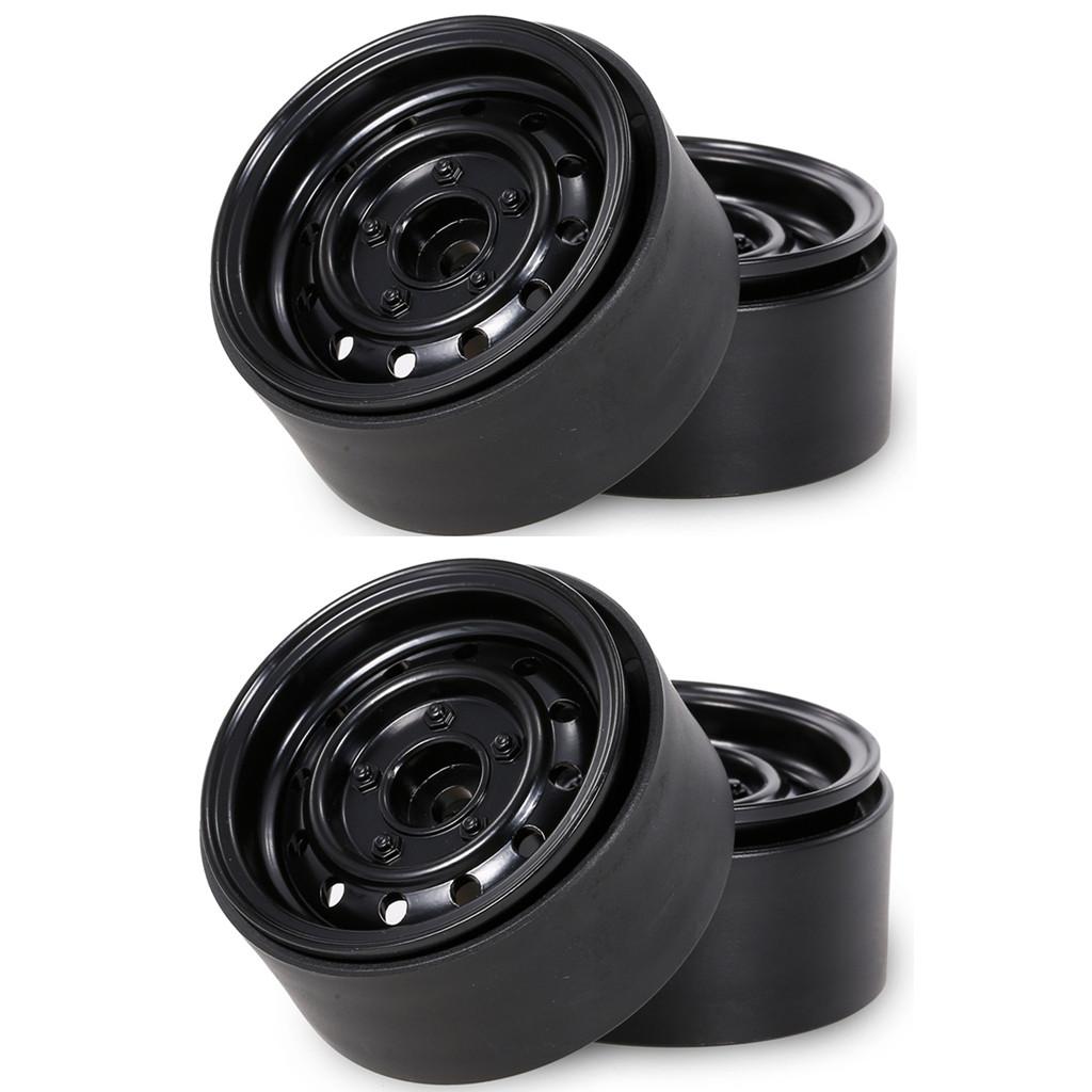 Deep Dish 1.9" Metal Beadlock Wheel Hub Rim for 1/10 RC Crawler Axial SCX10 II III 90046 MST RGT YIKONG Traxxas TRX4 RC4WD D90