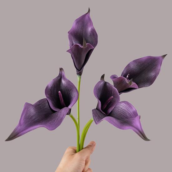 Pcs Artificial Calla Lily Flowers Real Touch Fake Calla Lily with Stem