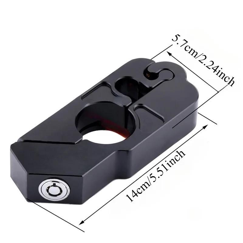 1pc Outdoor Safety Locks Motorcycle Handlebar Grip Street Security It Scooter Atv Dirt Bikes Auto Helmet Lock