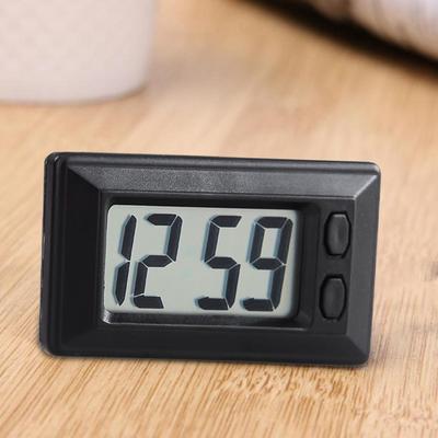 Car Digital Clock Mini Digital Clock Car Dashboard Clock LED Small Digital Clock Wall Date And Time Display Vehicle Adhesive
