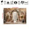 2D Neutral Rustic Christmas Photography Background