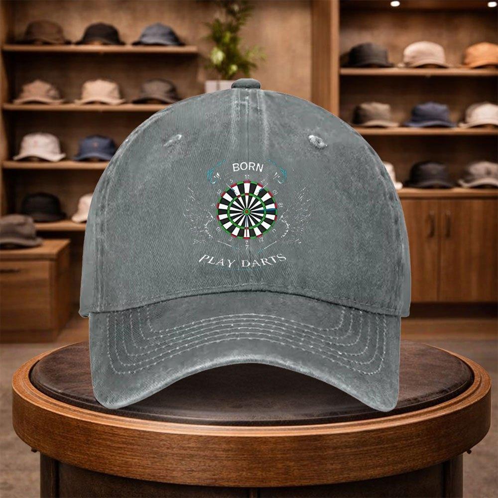 Une Casquette de Baseball Élégante avec un Imprimé Fléchettes Parfaite pour les Sorties Décontractées Ce Chapeau à Visière Plate Réglable Convient à Toutes les Saisons A