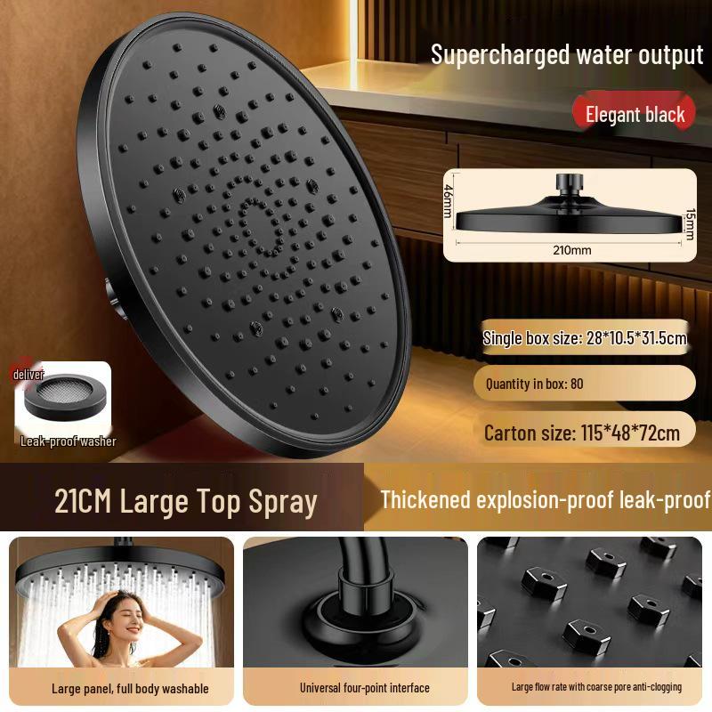 Set Booster per Soffione Doccia Pressurizzato per Bagno in Hotel e Casa