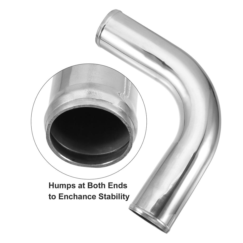 ACROPIX Outer Diameter 152mm Leg Aluminum Alloy Tube for Car Intercooler 90 Degree Bend Air Intake Joiner Set of 1 3.50" (89mm), Length, Pipe, Elbow,