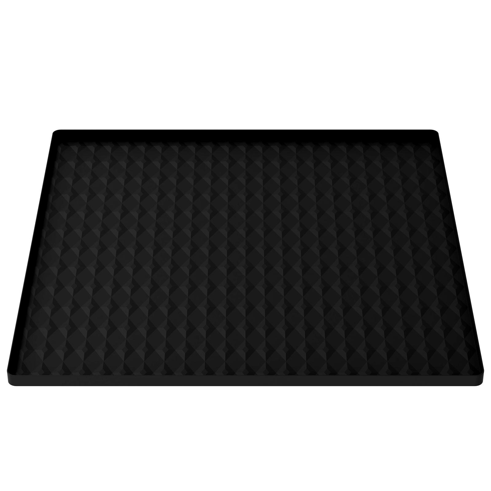 Mini Fridge Silicone Mat 60x60cm Under Washing Machine Mat Non-slip Mini Drip Pan with Raised Edges Anti scratch Floor Protector 60x60cm чёрный 6290₽