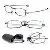 Blue Light Blocking Folding Reading Glasses Readers Glasses with Glasses Case  for Women & Men