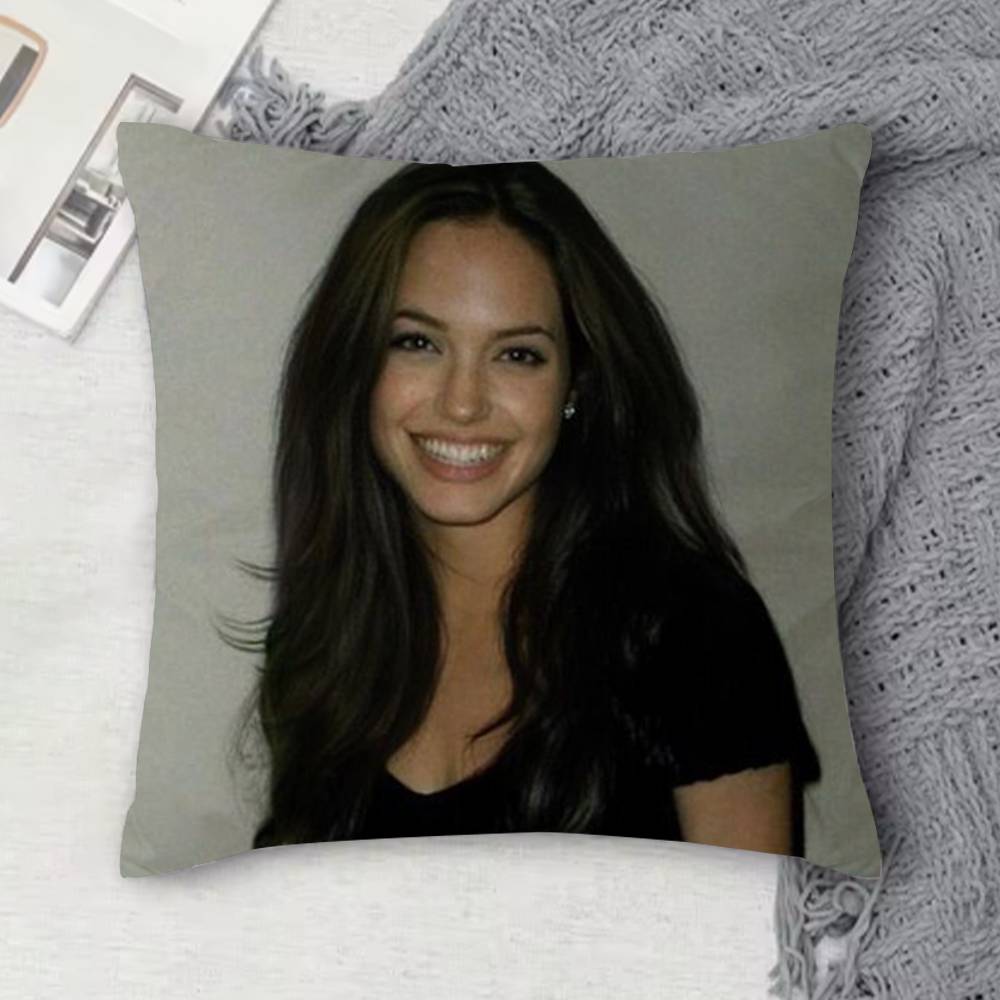 AAngelina jolie Doublesided Printed Square Decorative Cushion Cover for Sofa Living Room Home Decor