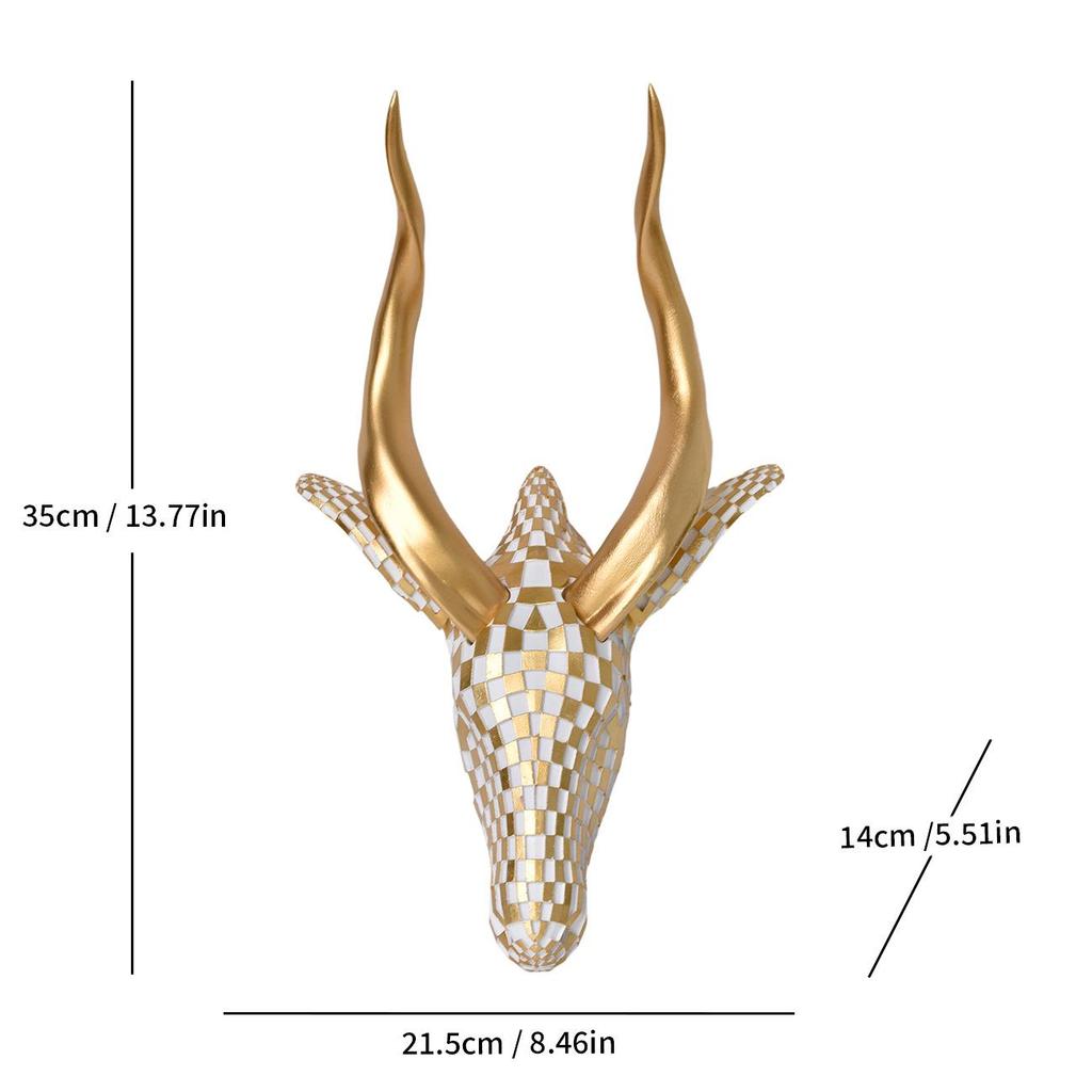 Modern Minimalist Antelope Mosaic Wall Hanging