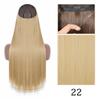 XINRAN Moda Damska Kolor Ombre Niewidoczny Długi Doczepiany Włos Syntetyczny Włókno Długie Falowane Ombre Cosplay Codzienne Noszenie Bez Klipsów Przedłużanie Włosów