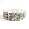 Europe and the United States  Bracelet, Simple INS Style Girl Row Bracelet Female 8 Row Diamond Shiny Combination
