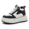 Thick-soled High-top Shoes Autumn and Winter New Warm and Velvet Leather Small Casual Sports Board Shoes Tide