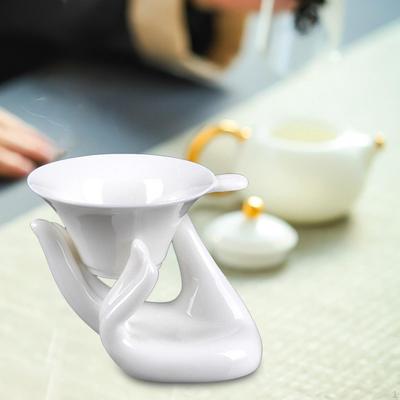 Porcelanowy Ceramiczny Zaparzacz do Herbaty Kung Fu Filtr Przeciw Przeciekaniu Akcesoria Ceremonialne Durszlak