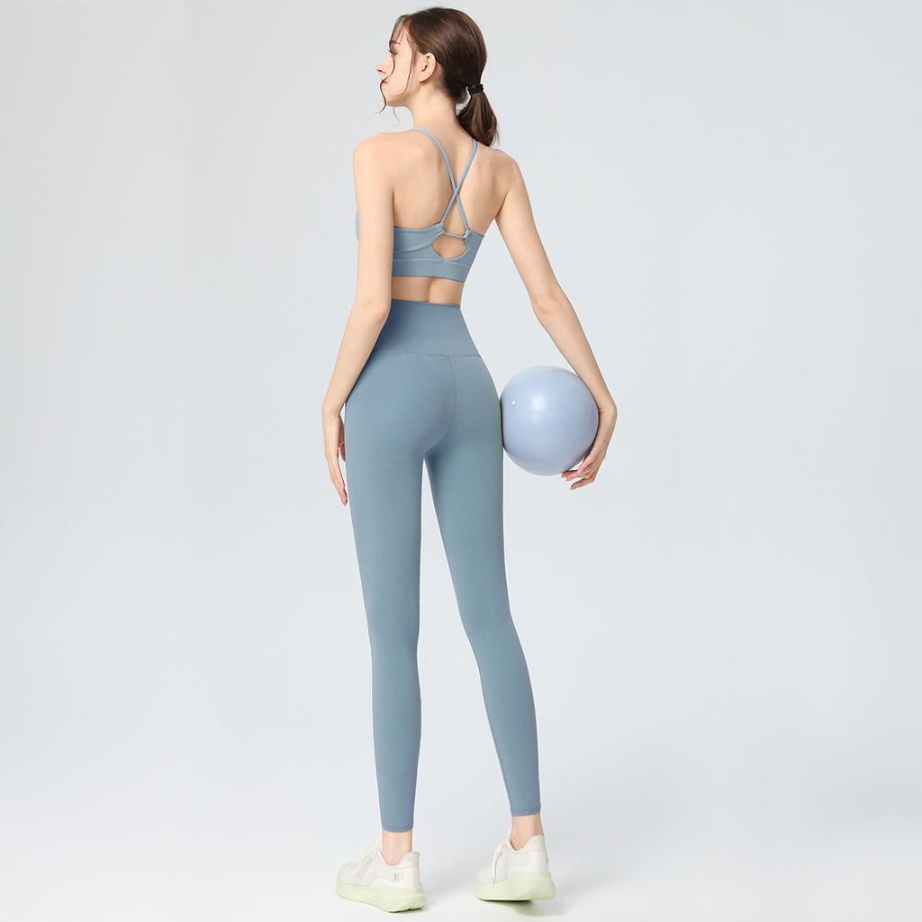 JYL Integrated Fixed Cup Sports High Strength Running Yoga Vest