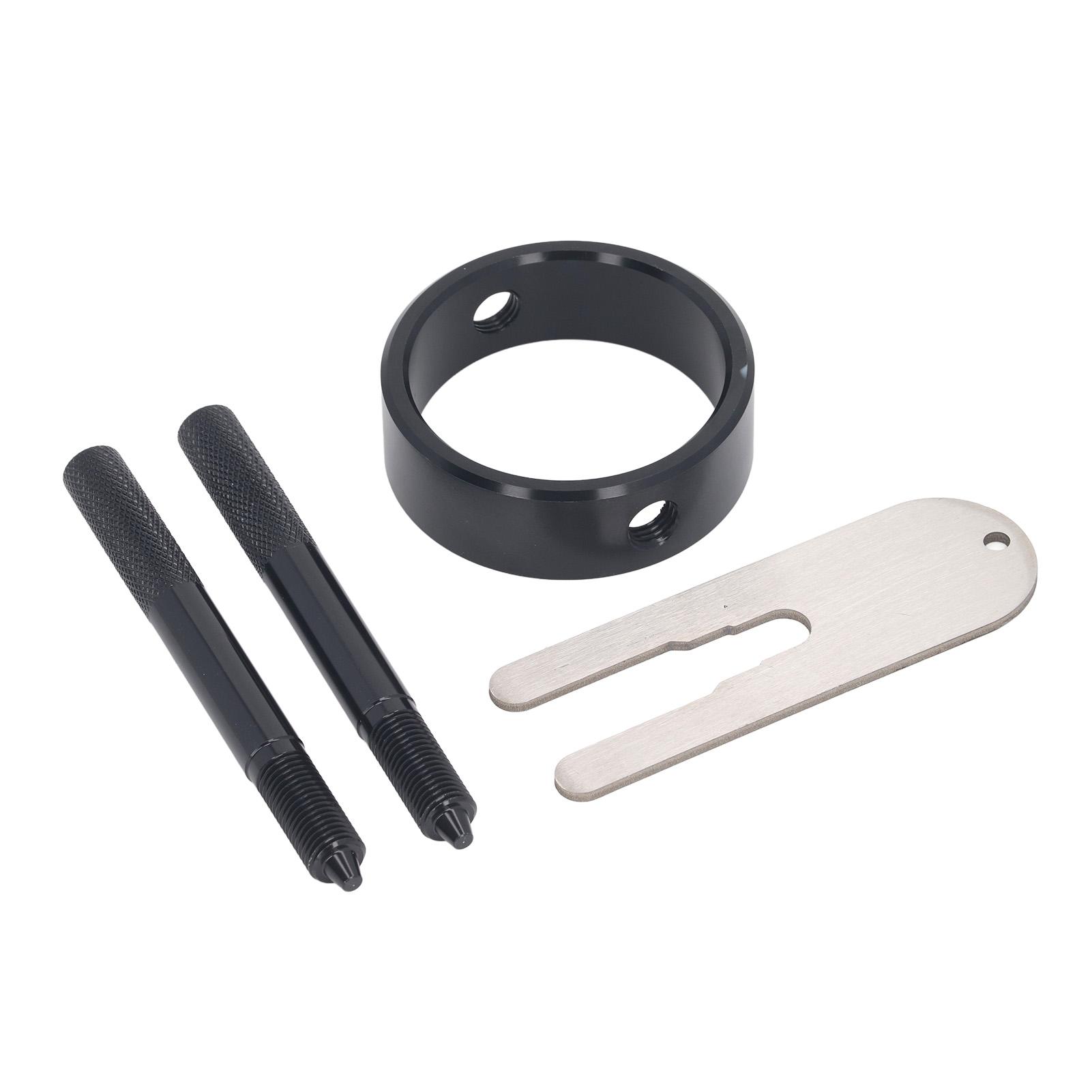 4Pcs Motorcycle Fork Spring Compressor Tool Aluminum Coil Spring Service Tool Kit For Maintenance Repair чёрный