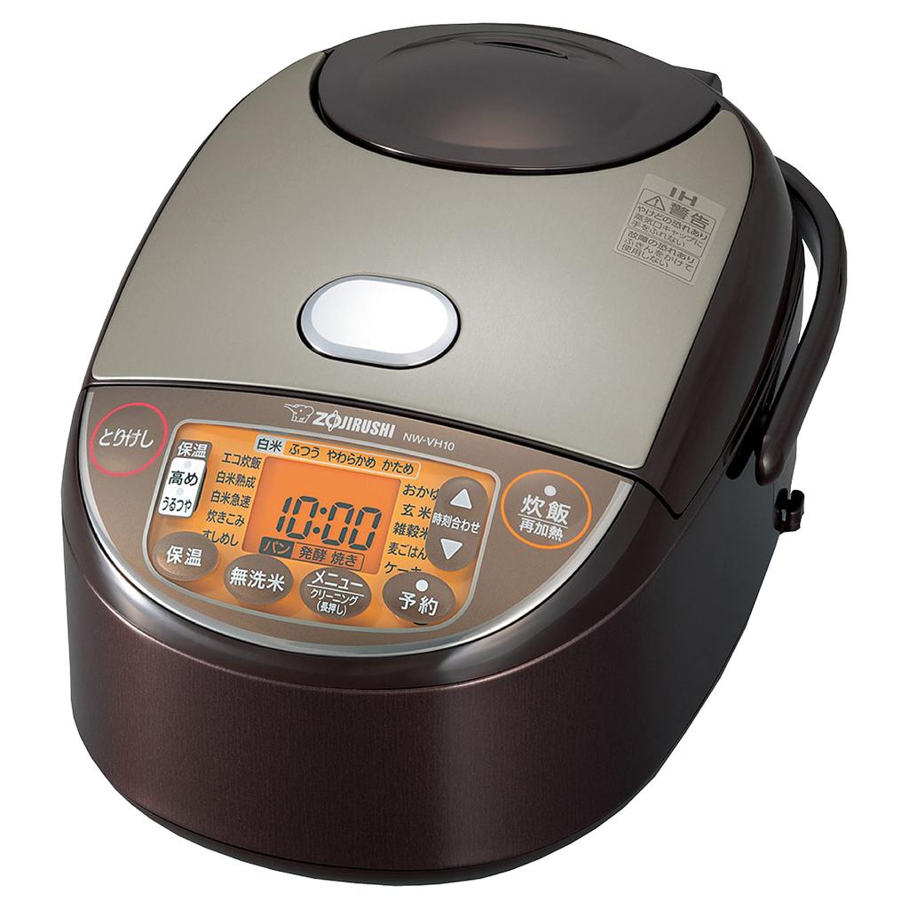 Zojirushi IH Rice Cooker ZOJIRUSHI (5.5-cup capacity) Brown, "Kokumetsu-Cooking" NW-VH10-TA