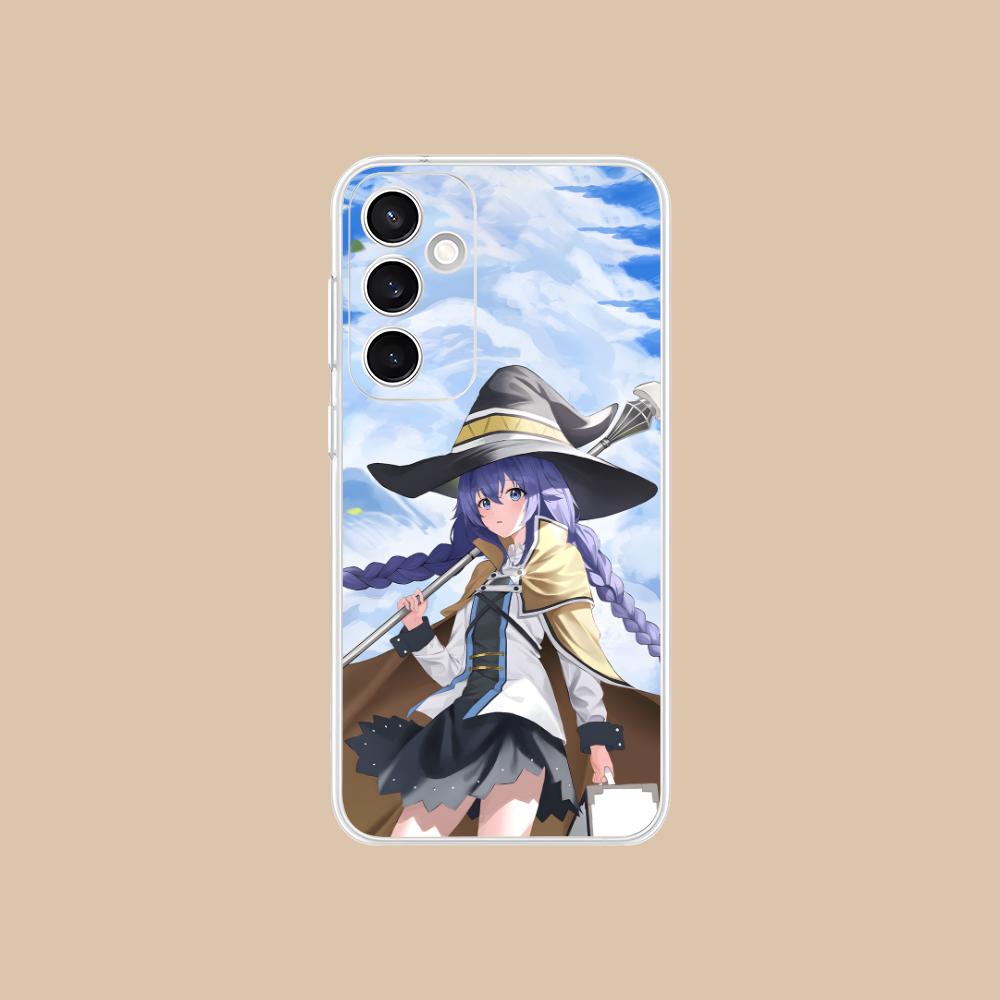 Mushoku Tensei Roxy Mobile Phone Case for Samsung Galaxy S25 S24 S23 S22 S21Plus FE Ultra Clear Colorful Cover Pretty Luxury