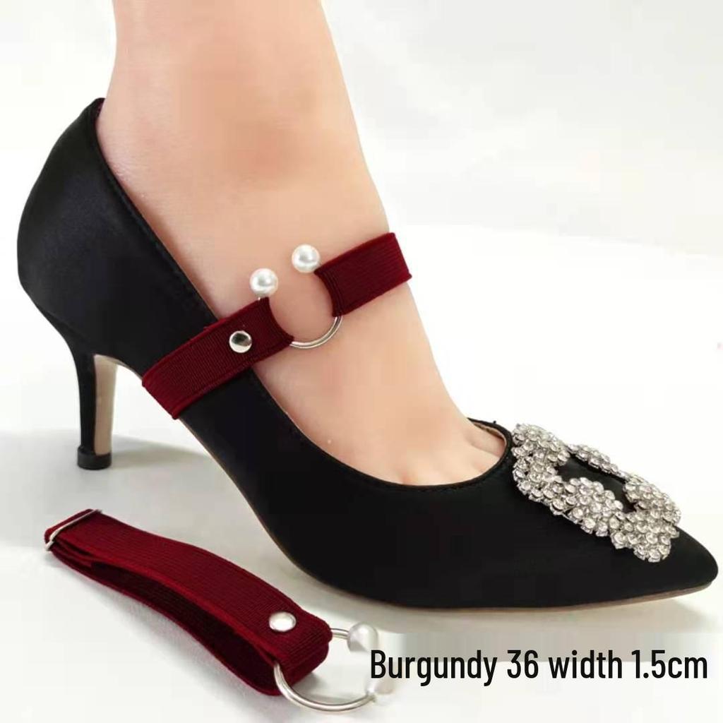 Lacets Ajustables à Boucle Perle Anti-Chute Élastiques pour Chaussures Surdimensionnées