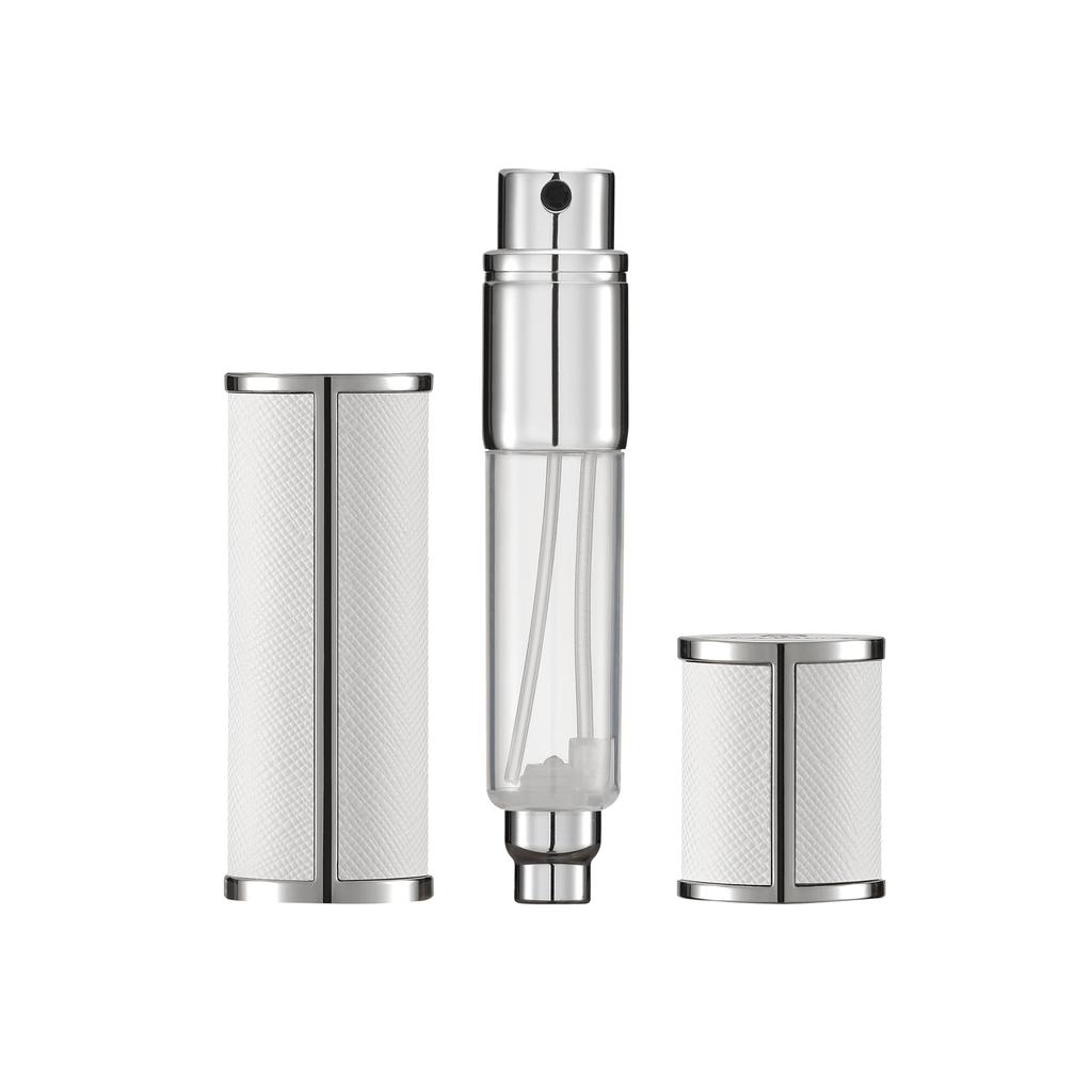 TRAVALO Milano Premium Atomizer Easy Travel Perfume 5ml Direct Charge [Official] - Refilling, Leak-Proof, Portable, Bottle, (White)