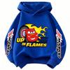 Felpa con Cappuccio per Bambini Stampa Fulmine McQueen Auto Ragazzo Ragazza Autunno Inverno Quotidiano Esterno Vacanza Casual Calda Abbigliamento Sportivo