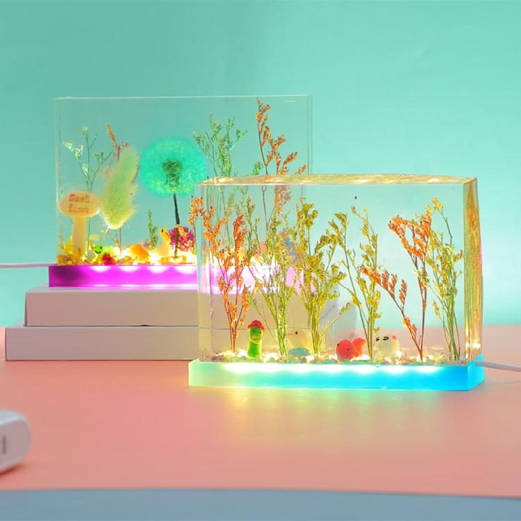 Rectangle Cube Silicone Mold for Resin Casting Candle Soap Making Jewelry Holder