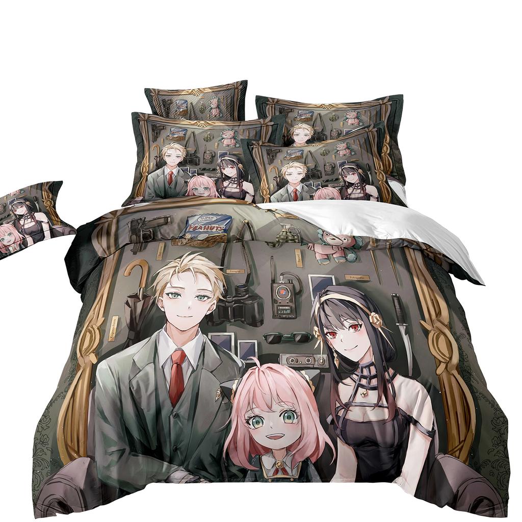 Spy X Family 3D Print Anime Printed Bed Set Duvet Cover Pillowcase Bedding Set Bed Linen Sheet Quilt Cover Full Queen King Size