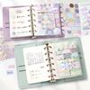 3sheet Simplicity Cute Sticker for M5 Size Scrapbook Note Plaid Butterfly Dot Style Journaling Sticker DIY Decor Decal Kid Gift