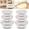 3/6 szt. Pokrowiec na miskę Elastyczny Pokrowiec do fermentacji chleba Wielokrotnego użytku Pokrowce na słoiki do fermentacji zakwasu Zestaw do pieczenia Akcesoria kuchenne