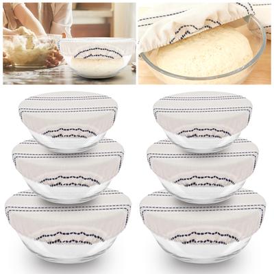 3/6 Bucăți Capac Bol Elastic Capac Fermentare Aluat Capac Set Reutilizabil pentru Borcan Fermentare Aluat Acrit pentru Copt Accesorii Bucătărie