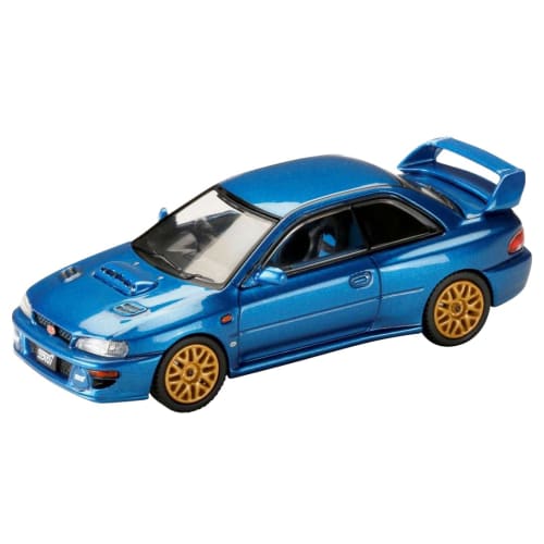 HJ64 1/64 Scale Subaru Impreza 22B STi Version (GC8) Sonic Blue Mica Finished Model HJ646041BL