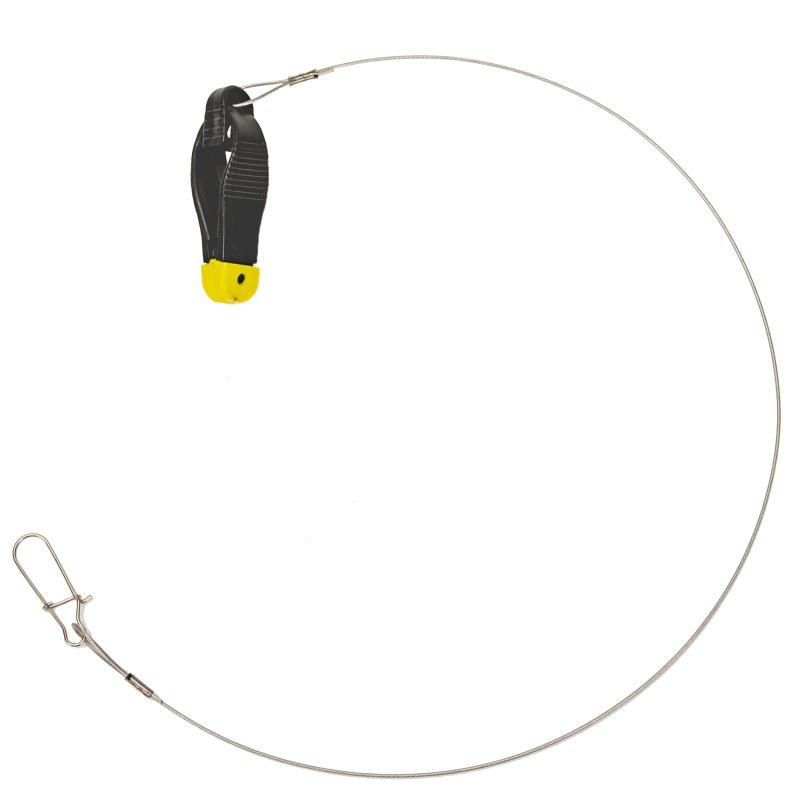 Yellow-Black Steel Wire U-Shaped Pinch Buckle for Sea and Boat Fishing