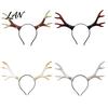 Halloween Party Costume Headband Deer Antlers Headband, Realistic Forest Cosplay Costume, Gothic Durable Simulation Branch Hairband Style Elastic