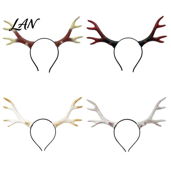 Halloween Party Costume Headband Deer Antlers Headband, Realistic Forest Cosplay Costume, Gothic Durable Simulation Branch Hairband Style Elastic