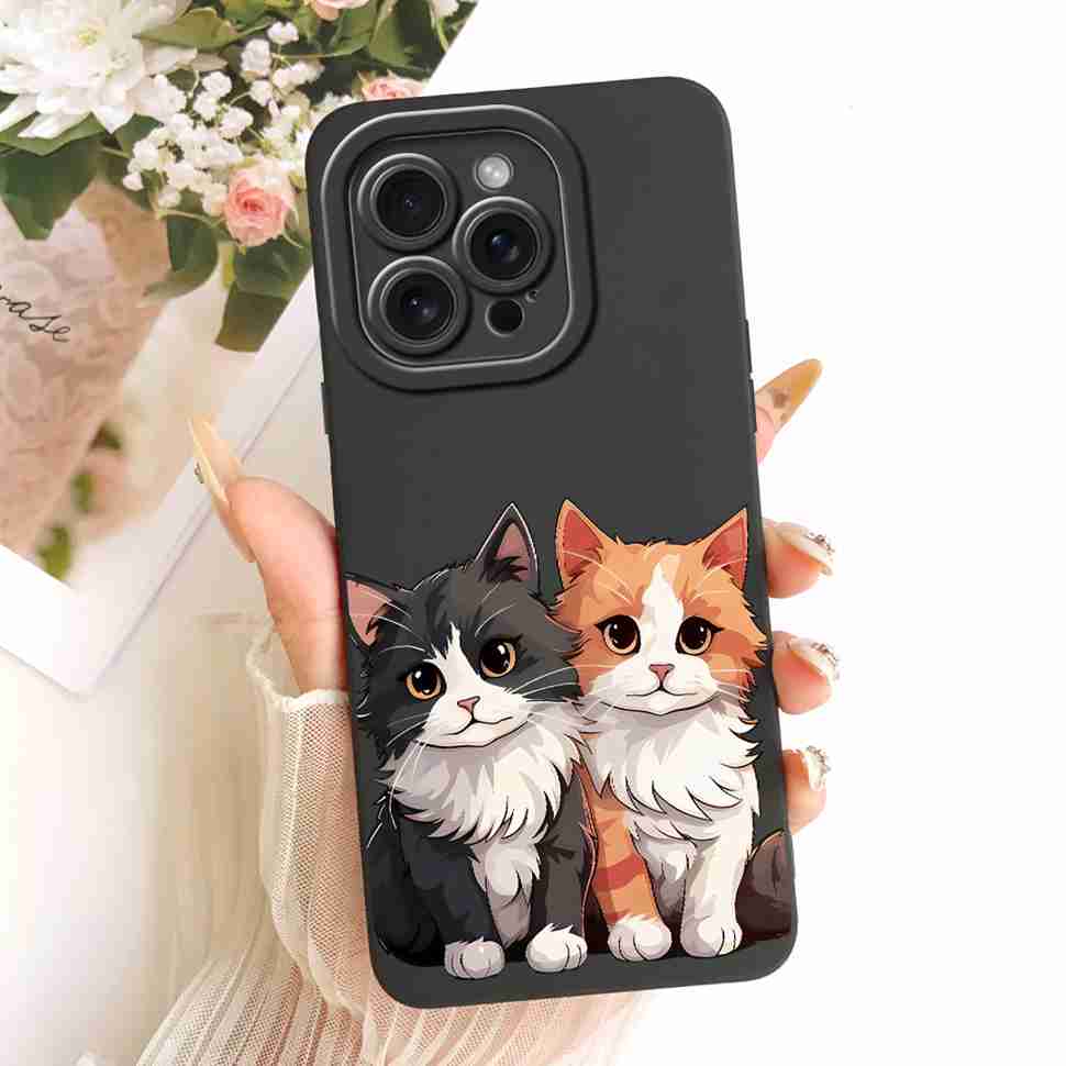 For iPhone 12 Pro A2407 A2341 Case Cute Cartoon Pattern Silicone Cover For iPhone 12Pro A2406 A2408 Phone Protection Cases