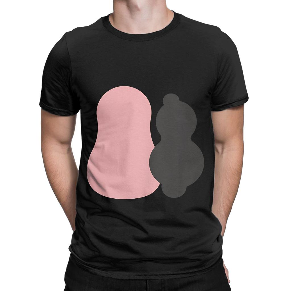 Abstract man and woman Graphic Funny 100% Cotton T-Shirt Barbapapa Tees Tops For Men