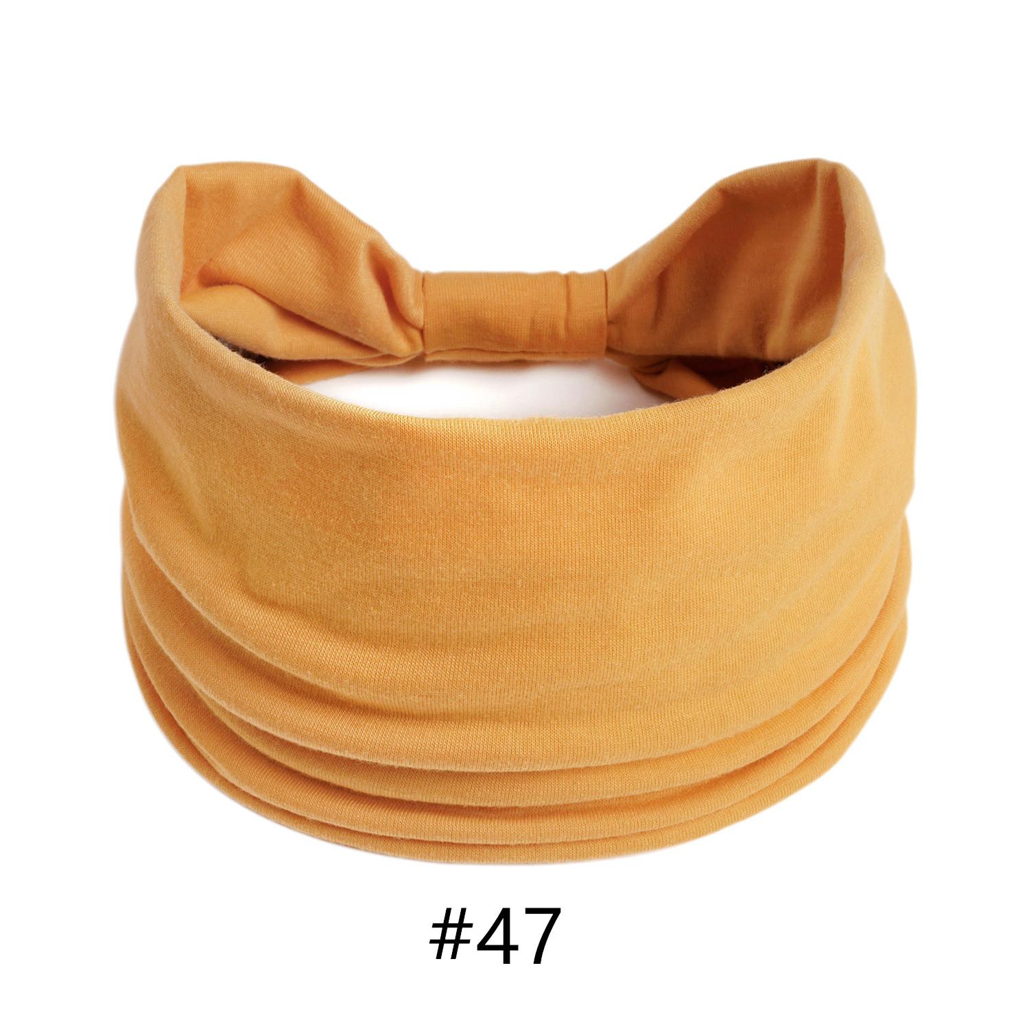 

Тюрбан для голови Одноколірні вузли Широкі пов язки для жінок М які бавовняні спортивні еластичні гумки для волосся Аксесуари Бандана для йоги Бандаж