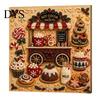 Artistic Leisure Activity DIY Christmas Pearl Painting Kit, Handmade Decorative Art Craft for Unique Holiday Desk Decoration Home Decor, Funny