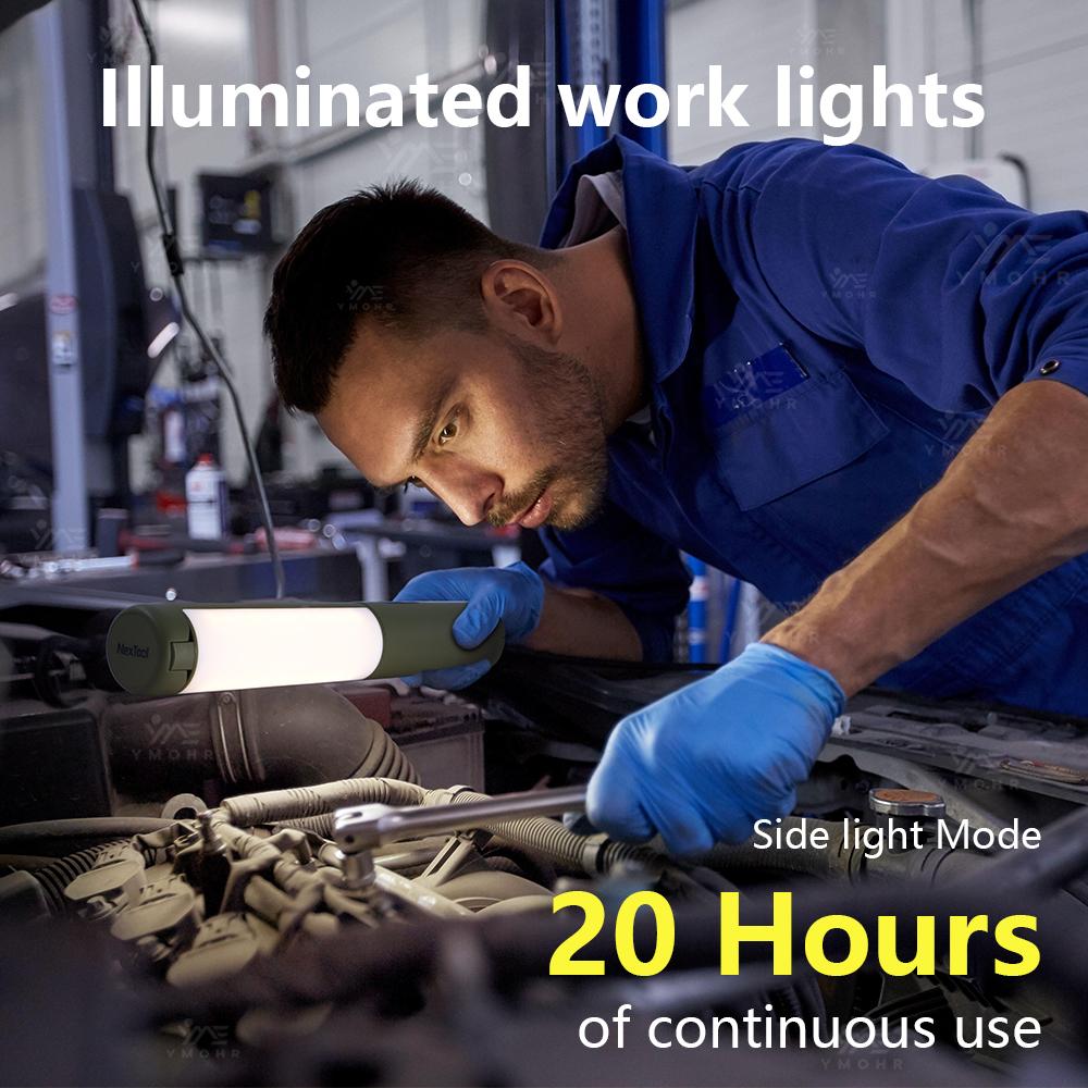 12000mAh USB Rechargeable Flashlight 4in1 Camping Lantern Ultra Powerful LED Torch Emergency Light for Work Repair Tent Outdoor