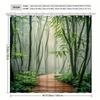 1pc elegant asian forest shower curtain bath curtain -   With Hooks Waterproof Mildew Proof Easy Install Washable