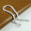 Bracelet Silver Plated Box Chain Fashion Unisex Bracelet Bangle Jewelry for Banquet