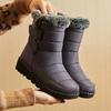 Waterproof Snow Boots Women Faux Fur Keep Warm Winter Shoes Woman Outdoor Non-Slip Thicken Plush Ankle Boots Plus Size 44