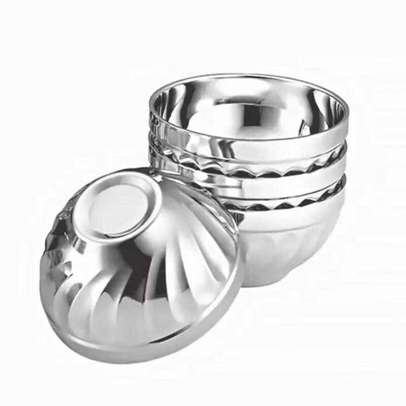 SIFAR Stainless Steel Double-Layer Insulated Soup Bowls