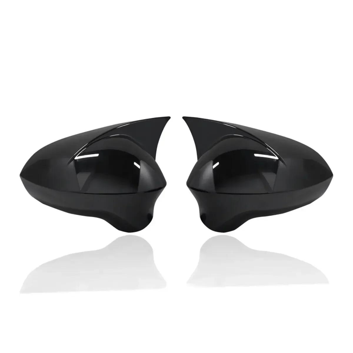 

For Seat Leon MK2 2009-2012 Ibiza MK4 2008-2017 ABS Car Rearview Side Mirror Cover Wing Cap Exterior Door Trim Adhesive Sticker Gloss Black