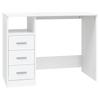 Scrivania con Cassetti Bianca 102 x 50 x 76 cm Legno Ingegnerizzato