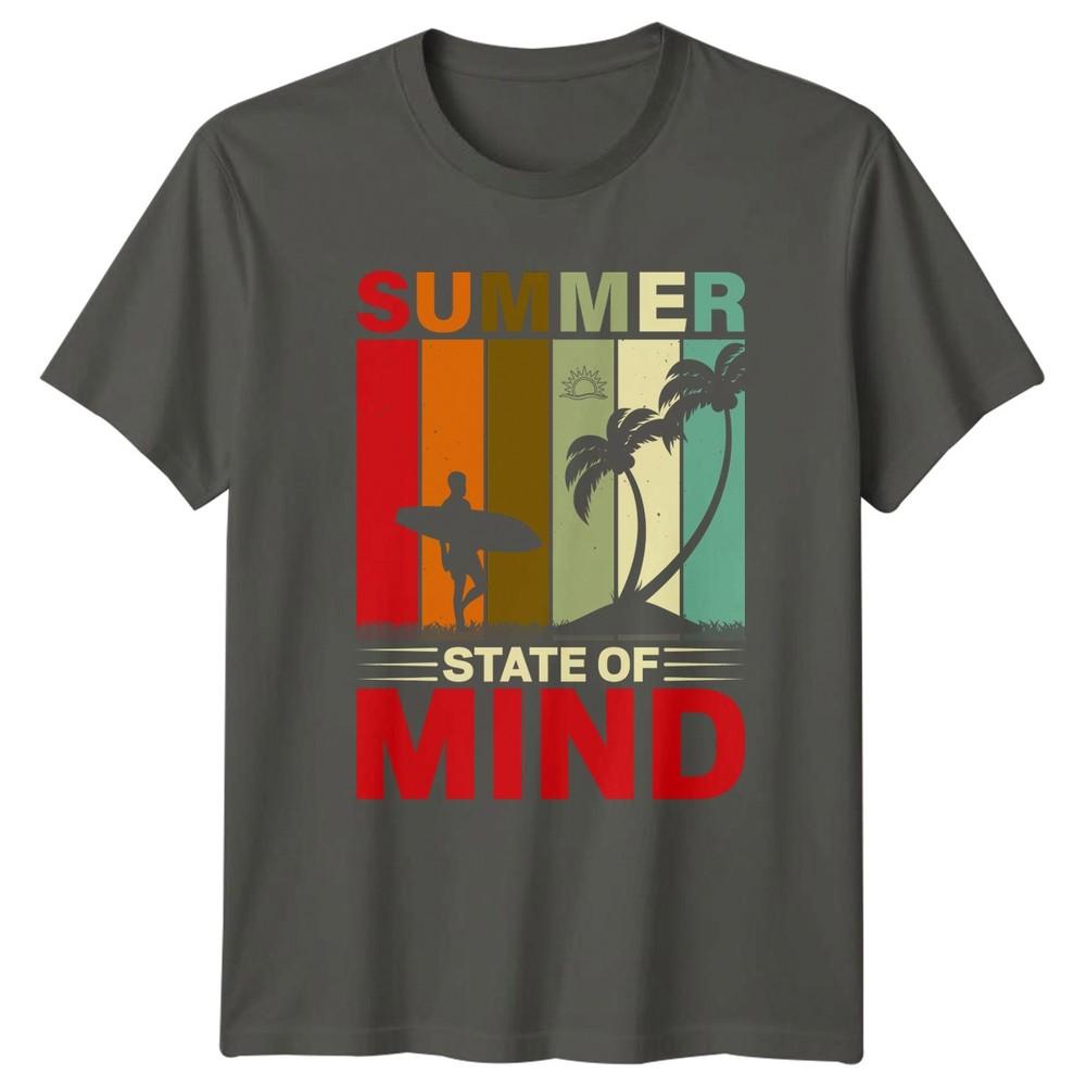 Summer State Of Mind TShirt Surfing Beach Summer Holiday Gift For Him And Her S