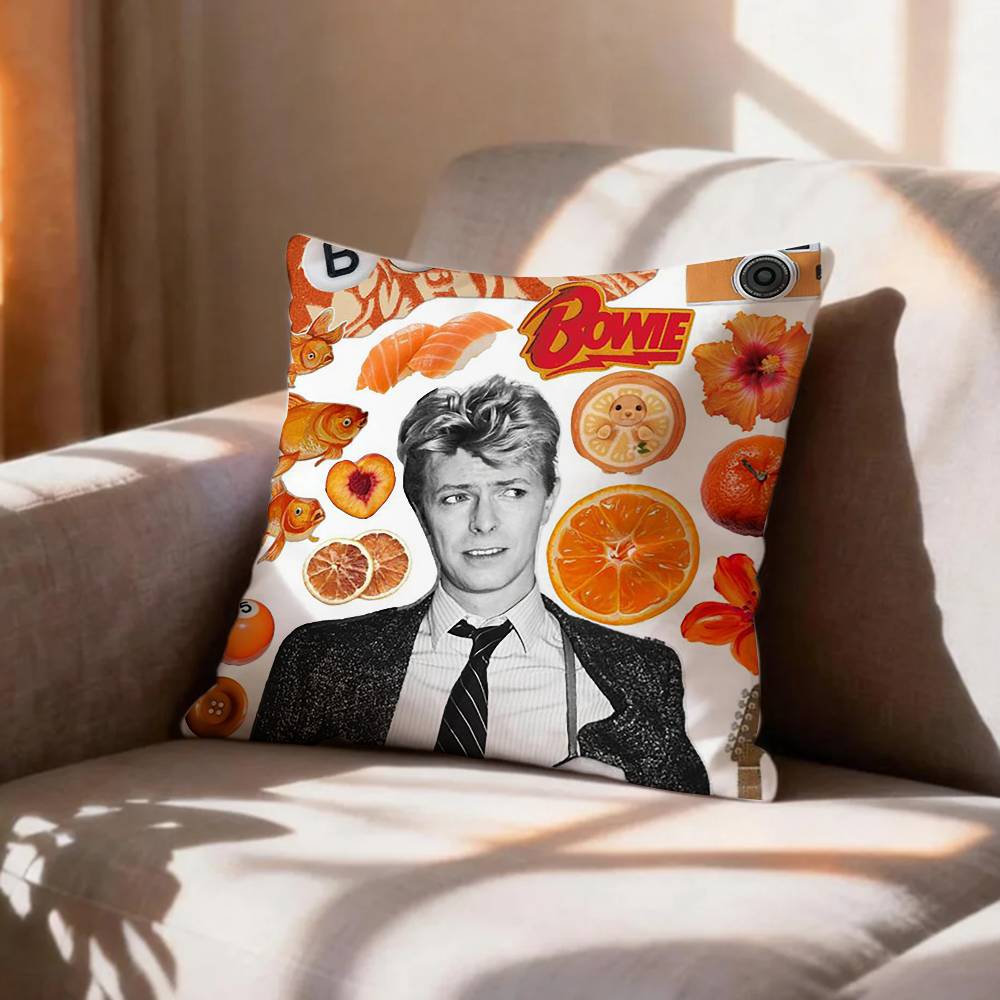 cool D-DavidS B-BowieS Pillow Case Pattern Printed Pillowcase For Living Room Sofa Cushion Cover