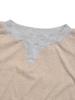 2026 Women's Autumn Fake Two-Piece Color Block Hoodie: Casual Loose Fit, Round Neck