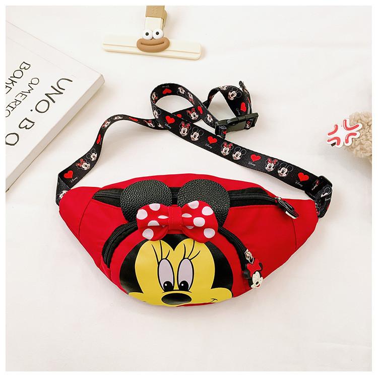 

Mouse Minnie Shoulder Crossbody Chest Bag Kids Outdoor Leisure Red Minnie