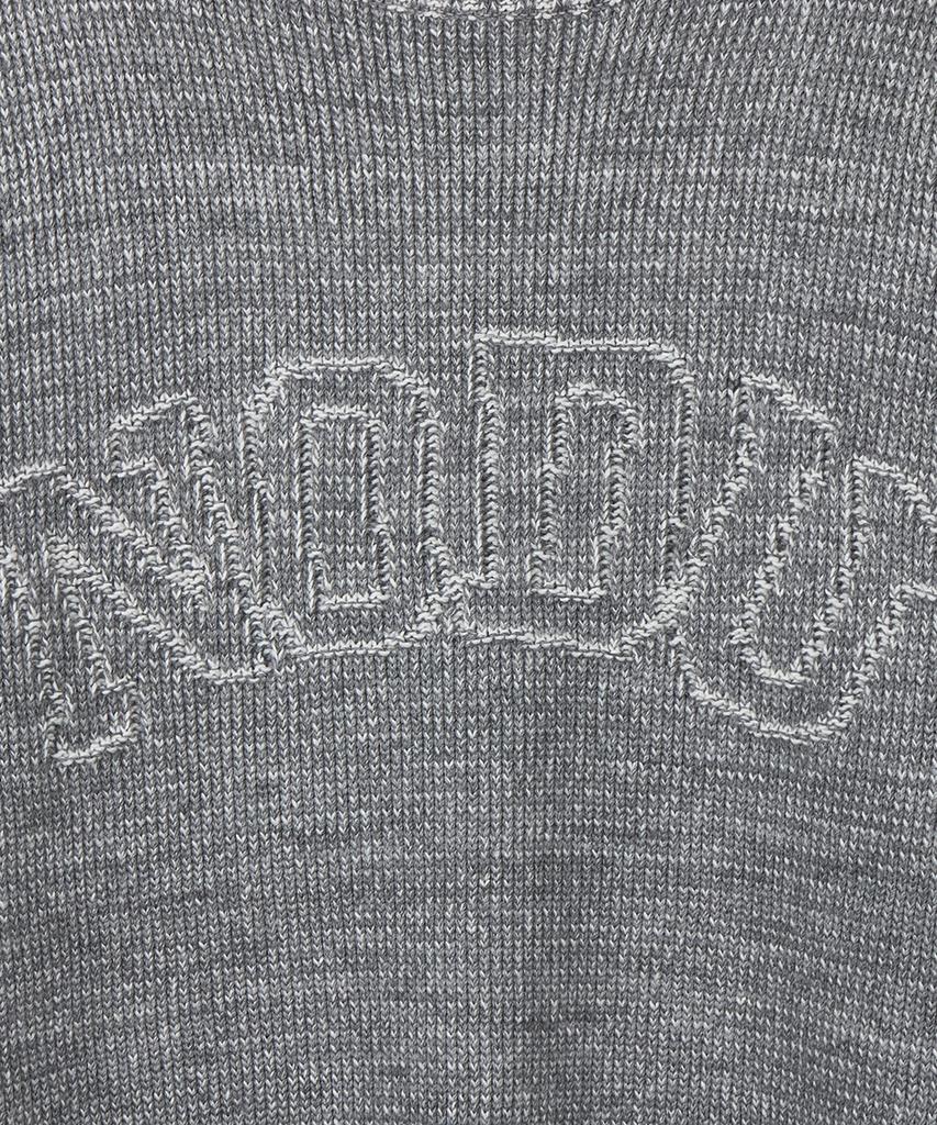 NODU Logo Ring Round Knit [Gray]