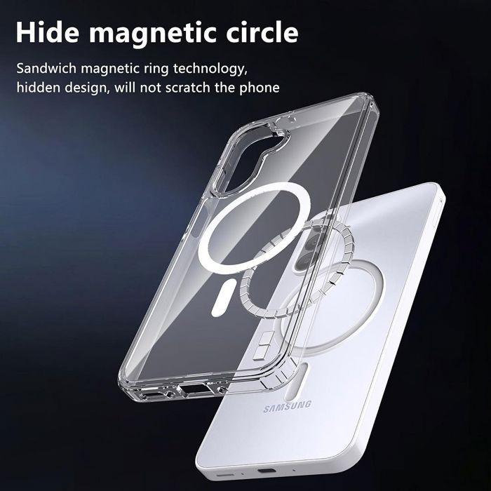 Case for Samsung Galaxy A57 5G, Shockproof Protection with Magnetic Ring - 2 Tempered Glasses